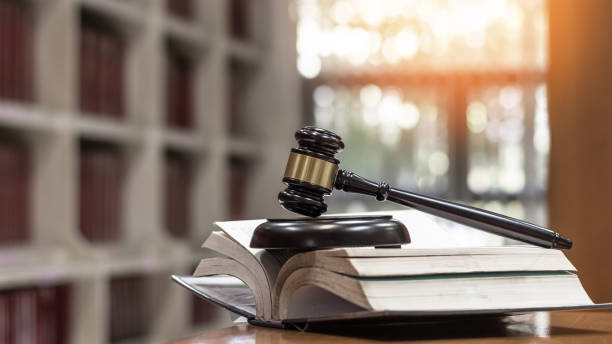 Gavel on top of a book